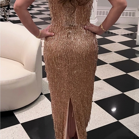 Stunning Metallic Maxi Dress - Picture 4 of 5